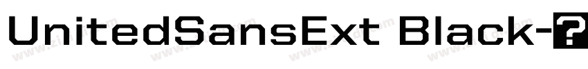 UnitedSansExt Black字体转换